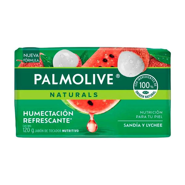 JABON PALMOLIVE SANDIA Y LYCHEE 120GR UPC 7509546682259