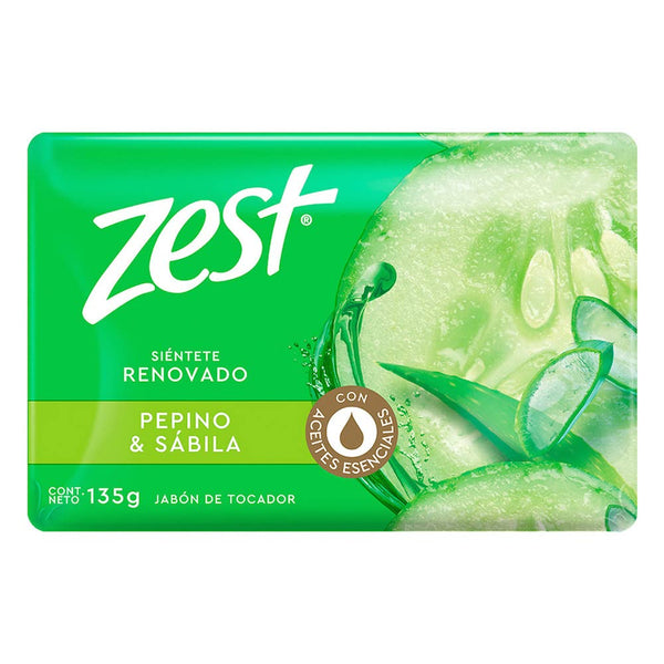 JABON ZEST PEPINO Y SABILA 135GR UPC 7506306246010