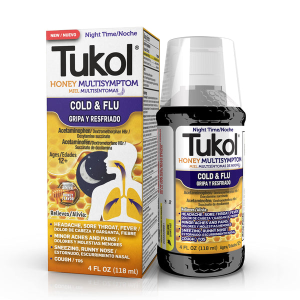 TUKOL COLD AND FLU HONEY 4OZ