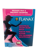 FLANAX MENSTRUAL CRAMP RELIEF PATCH 1BOX 2 PATCHES