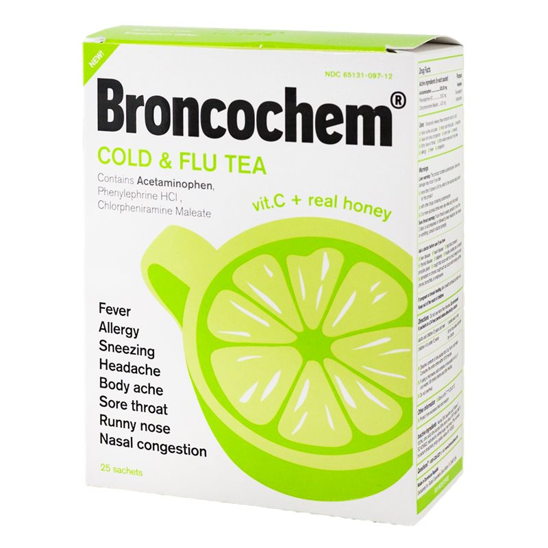 BRONCOCHEM COLD&FLU TEA 25CT