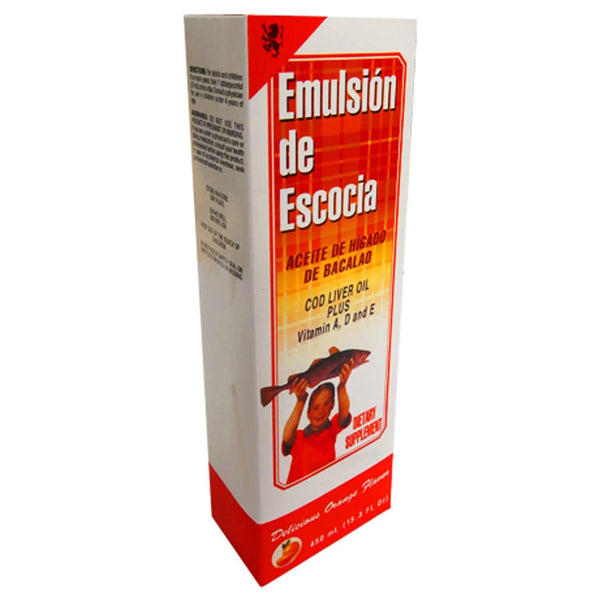 EMULSION DE ESCOCIA ORANGE 15.3 OZ. UPC 042279480459