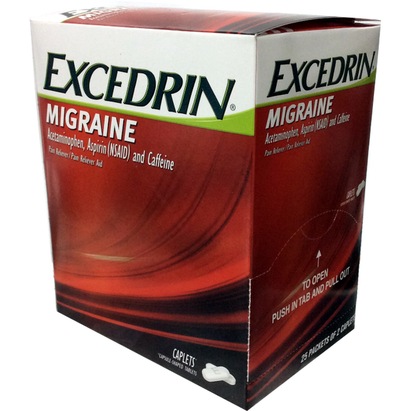 EXCEDRIN MIGRAINE 25/2 RED