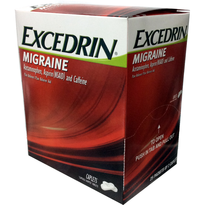 EXCEDRIN MIGRAINE 25/2 RED