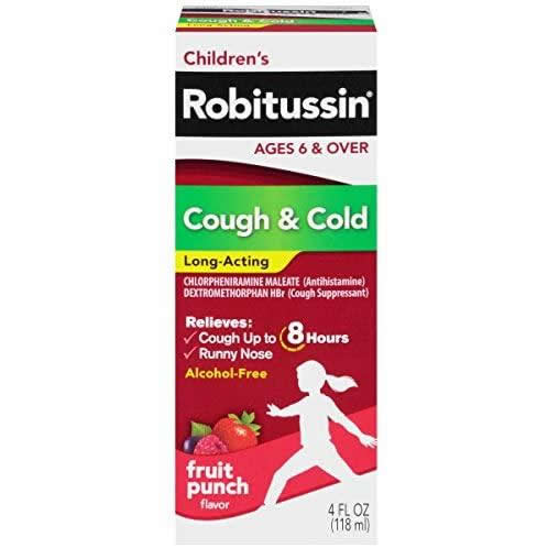 ROBITUSSIN CHILDREN 4 OZ FRUIT PUNCH COUGH & COLD 300318693124