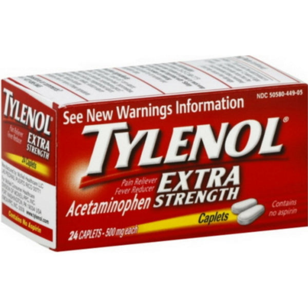 TYLENOL CAPLETS 24's EXTRA STRENGTH