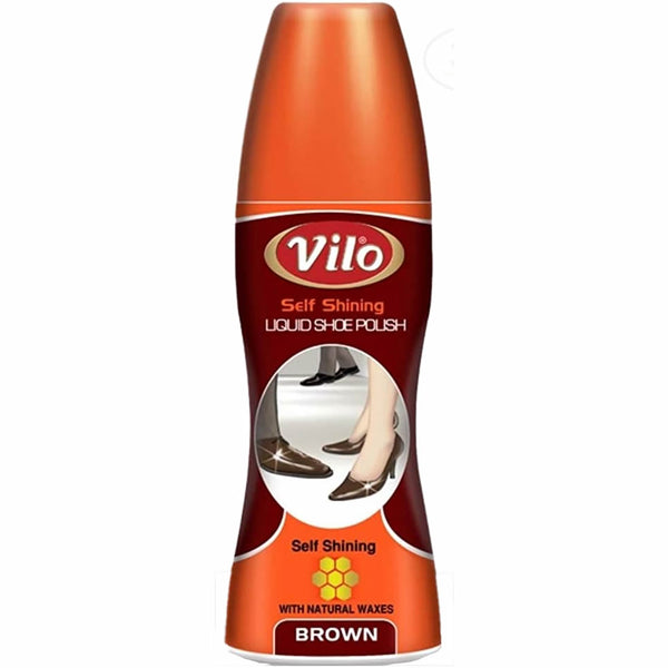 VILO SHOE LIQUID POLISH BROWN 2.7OZ