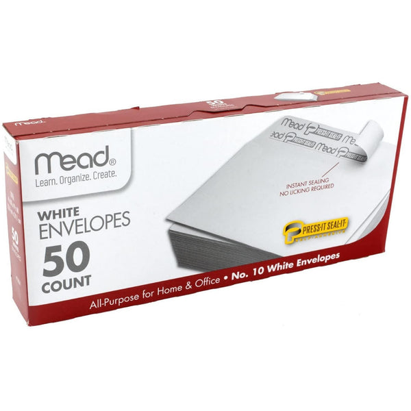 WHITE ENVELOPE 50 COUNT LG NO.10 MEAD
