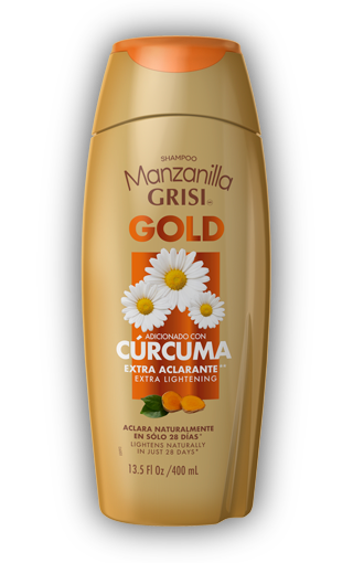 SHAMPOO GRISI MANZANILLA GOLD CON CÚRCUMA 13.5 OZ