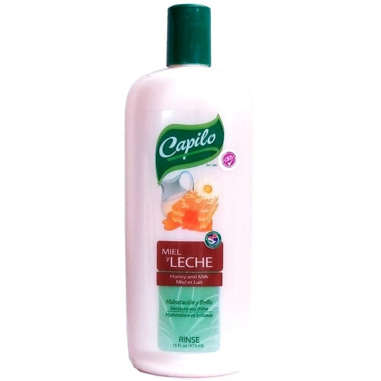 RINSE MIEL Y LECHE 16 OZ CAPILO. UPC 7461755100996