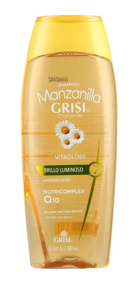 SHAMPOO GRISI BRILLO LUMINOSO MANZANILLA 13.5oz