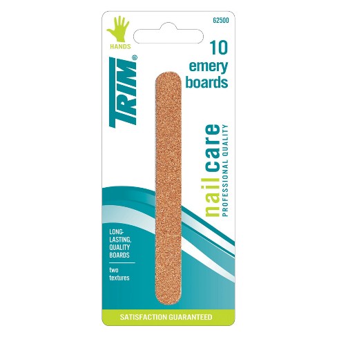 TRIM EMERY BOARD BLISTER CARDED #2443 10 EMERY BOARDS