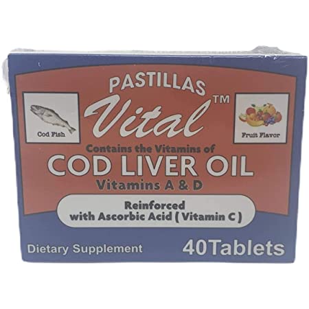 VITAL COD LIVER OIL 40 TABLETS